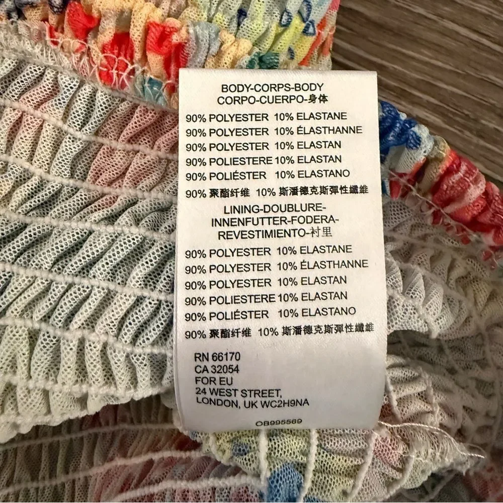 Anthropologie Rouen Smocked Floral Long Sleeve Top - Picture 6 of 7